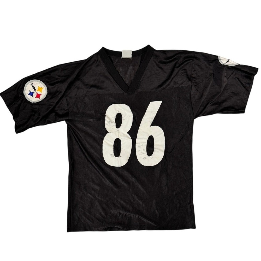 NFL Team Apparel Pittsburgh Steelers Hines Ward 86 Jersey Mens Medium Black